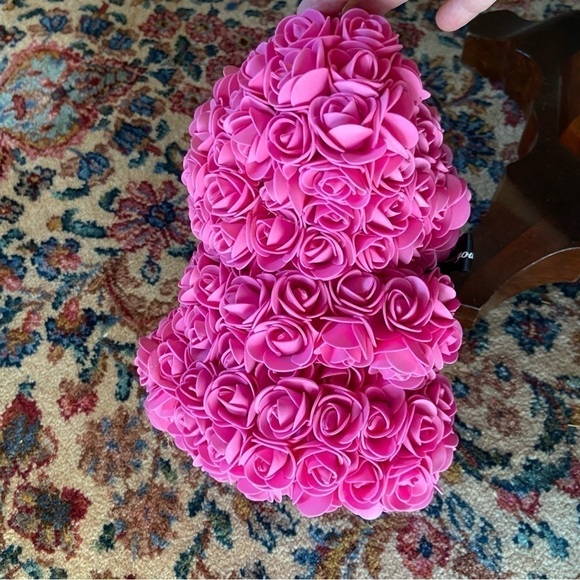 Always & Forever Bear in bright pink with black tie. New in the box. It’s a girl - Picture 6 of 9